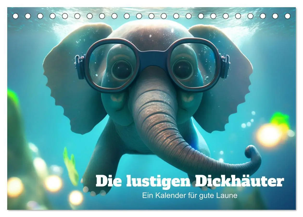 Cover: 9783457529331 | Die lustigen Dickhäuter. Ein Kalender für gute Laune (Tischkalender...