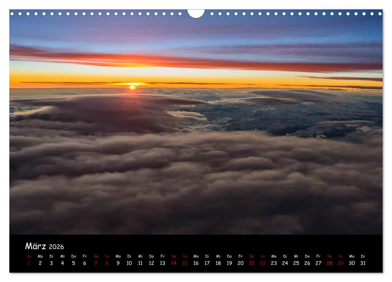 Bild: 9783457909331 | Wolkenwelten (Wandkalender 2026 DIN A3 quer), CALVENDO Monatskalender