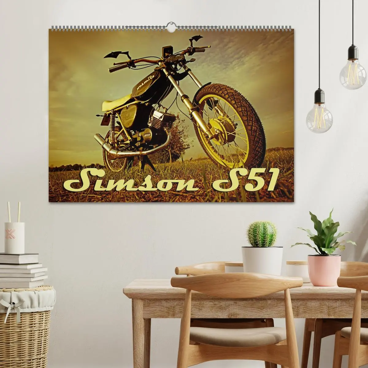 Bild: 9783516099331 | Simson S51 (Wandkalender 2026 DIN A2 quer), CALVENDO Monatskalender