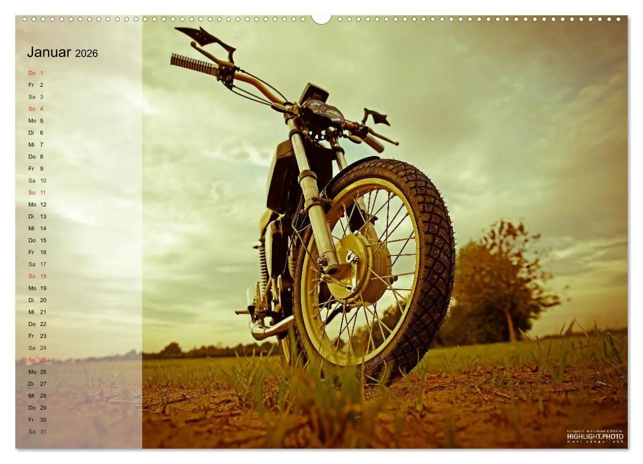 Bild: 9783516099331 | Simson S51 (Wandkalender 2026 DIN A2 quer), CALVENDO Monatskalender