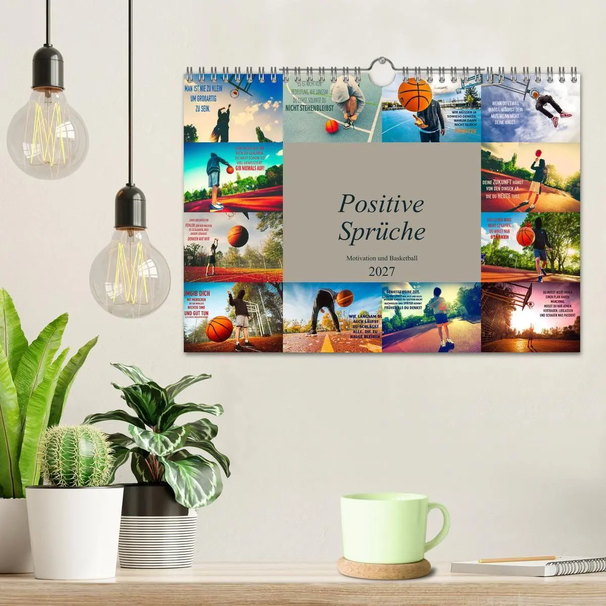 Bild: 9783569569331 | Positive Sprüche - Motivation und Basketball (Wandkalender 2027 DIN...