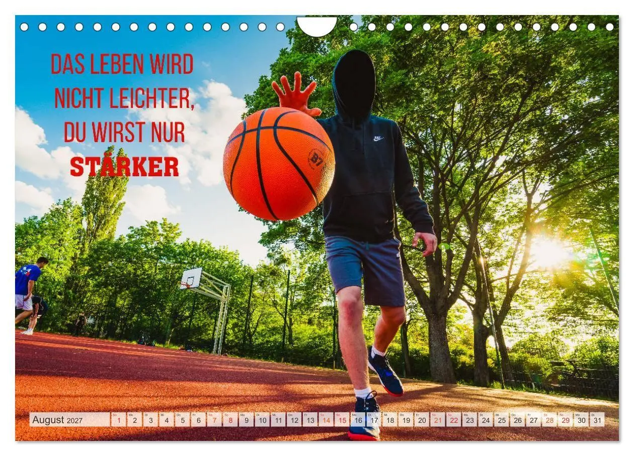 Bild: 9783569569331 | Positive Sprüche - Motivation und Basketball (Wandkalender 2027 DIN...
