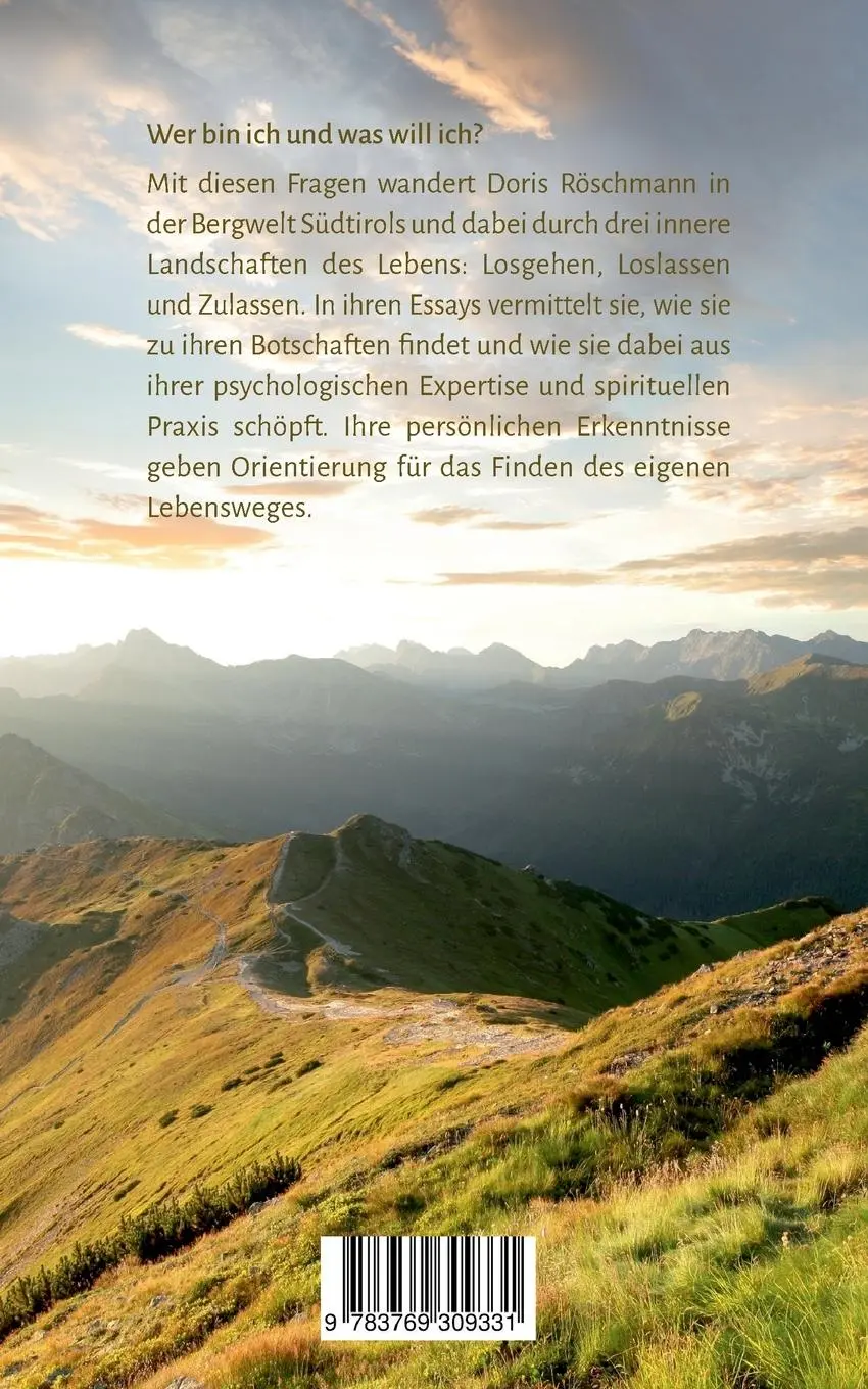 Rückseite: 9783769309331 | Botschaften am Berg | Essays vom Finden des Lebensweges | Röschmann