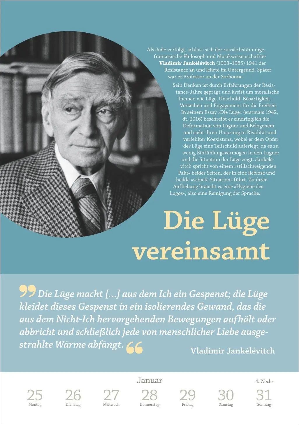 Bild: 9783840039331 | DIE ZEIT Philosophie Wochen-Kulturkalender 2027 - 53 Denkanstöße...