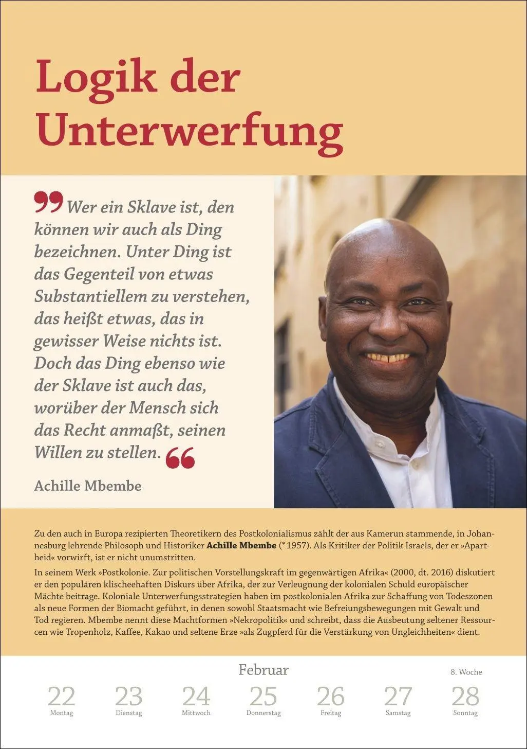 Bild: 9783840039331 | DIE ZEIT Philosophie Wochen-Kulturkalender 2027 - 53 Denkanstöße...
