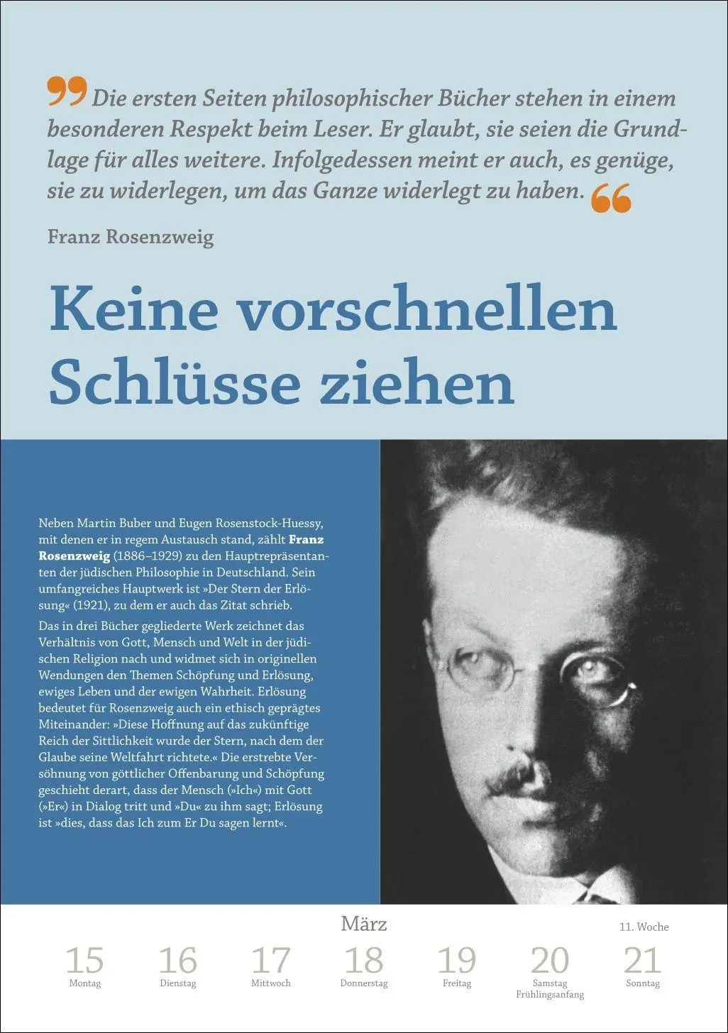 Bild: 9783840039331 | DIE ZEIT Philosophie Wochen-Kulturkalender 2027 - 53 Denkanstöße...