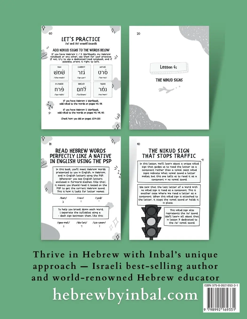 Rückseite: 9798992169331 | Hebrew 3 Textbook | Hebrew by Inbal | Taschenbuch | Englisch | 2025