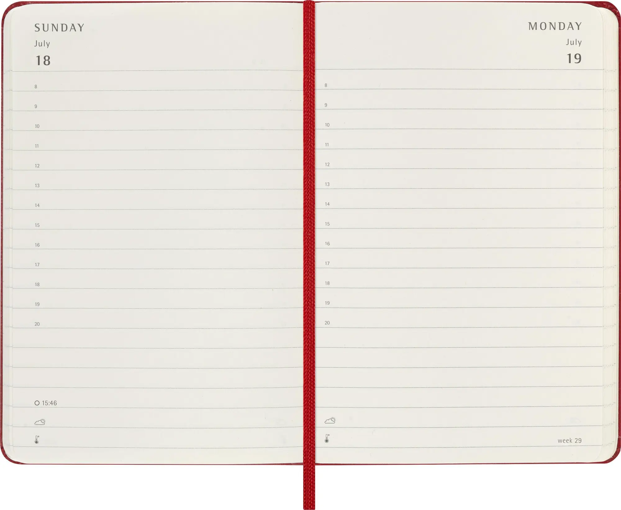 Bild: 8056999279431 | Moleskine 12 Monate Tageskalender 2027, Pocket/A6, 1 Tag = 1 Seite,...