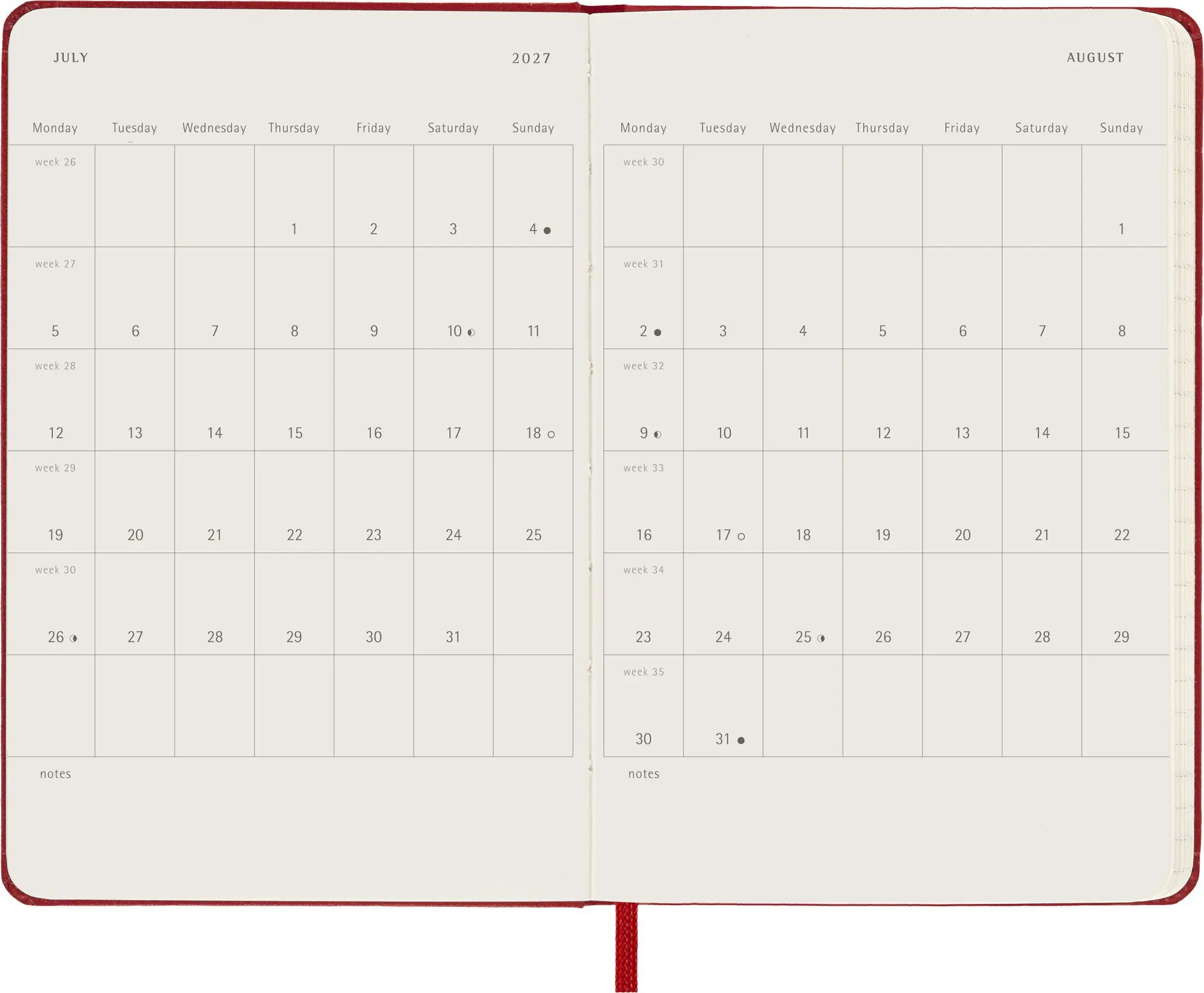 Bild: 8056999279431 | Moleskine 12 Monate Tageskalender 2027, Pocket/A6, 1 Tag = 1 Seite,...