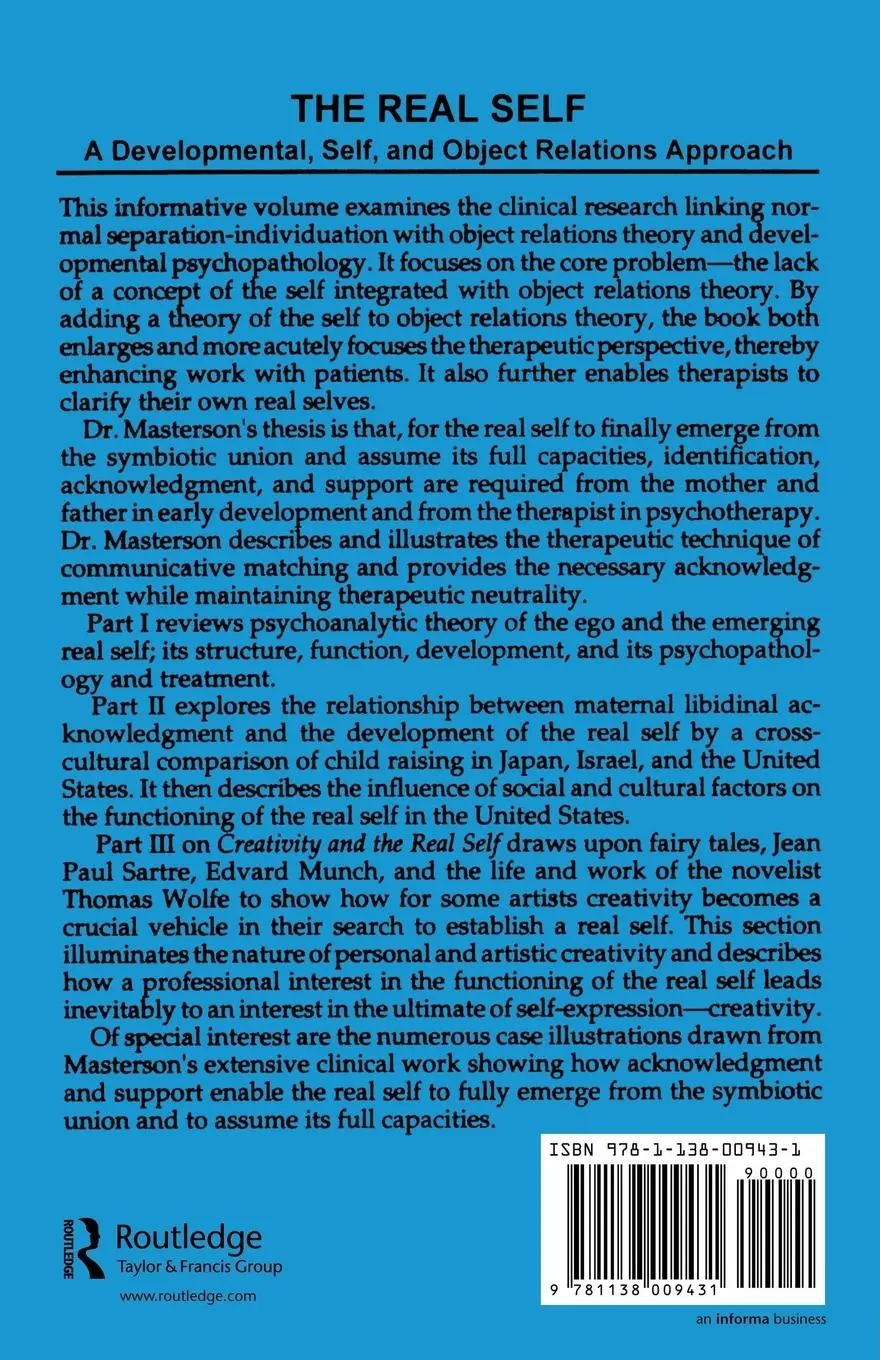 Rückseite: 9781138009431 | The Real Self | A Developmental, Self And Object Relations Approach