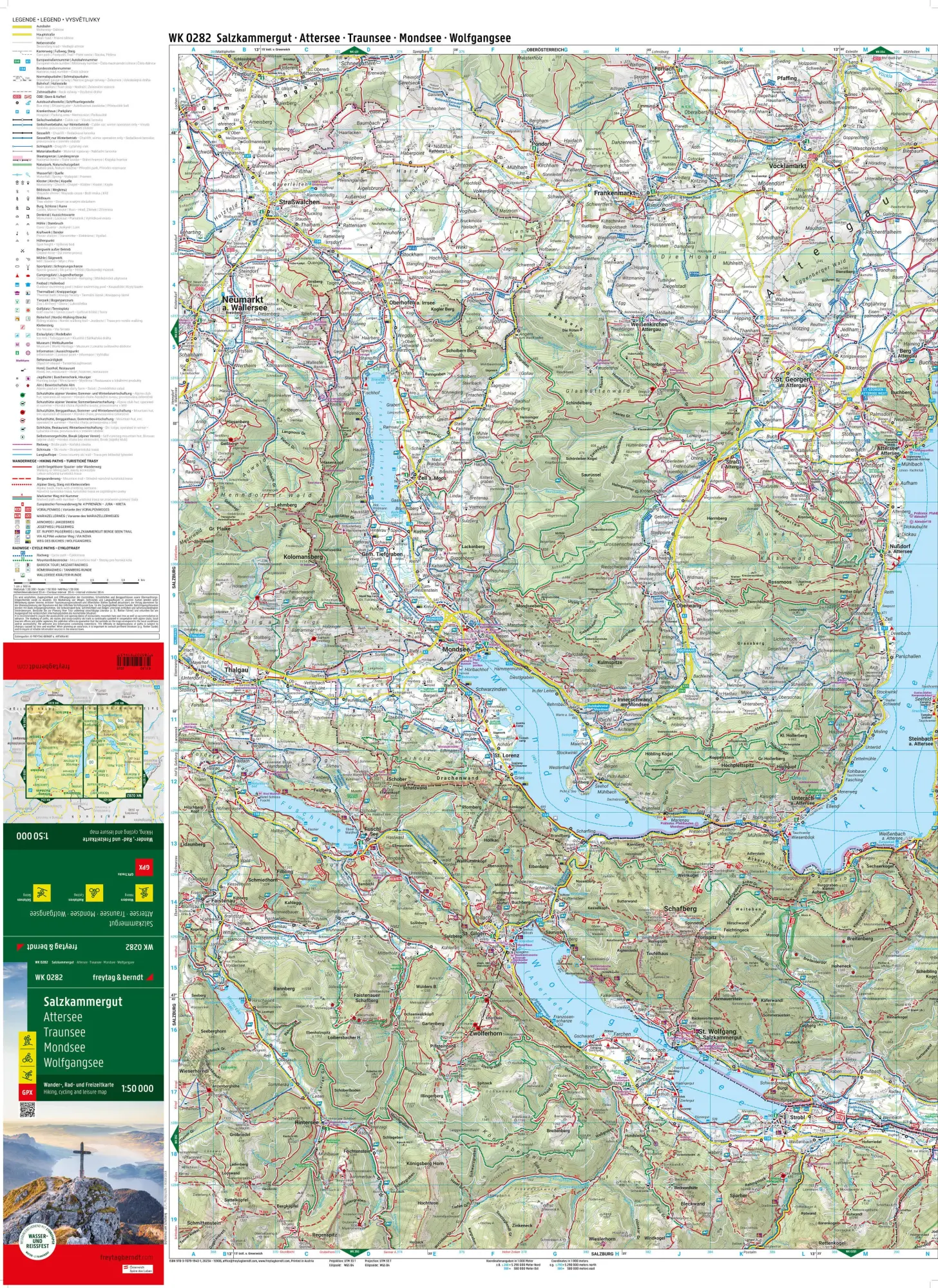 Bild: 9783707919431 | Salzkammergut, Wander-, Rad- und Freizeitkarte 1:50.000, freytag &amp;...