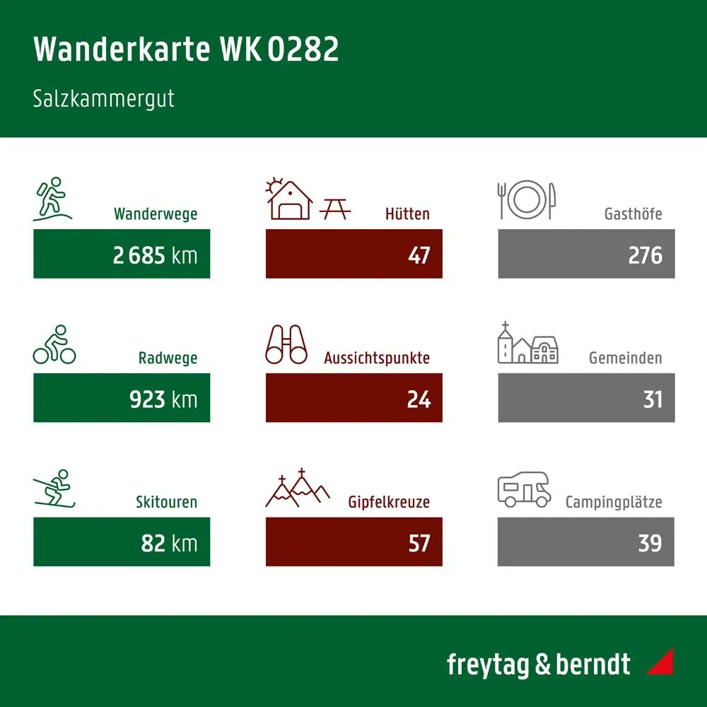 Bild: 9783707919431 | Salzkammergut, Wander-, Rad- und Freizeitkarte 1:50.000, freytag &amp;...