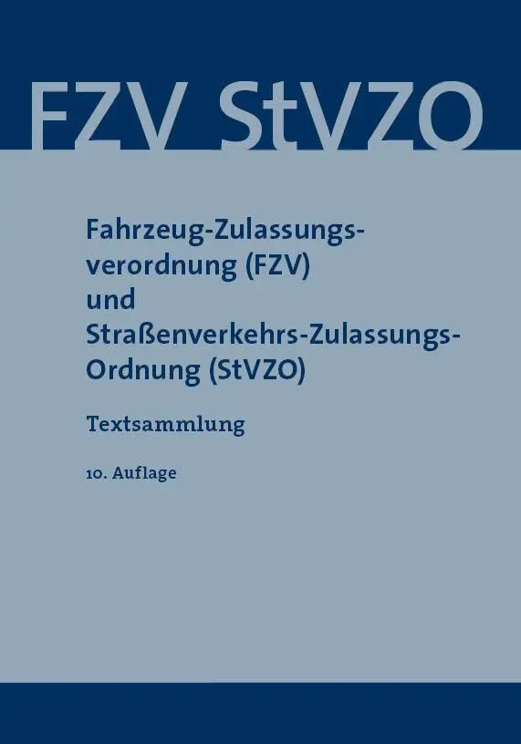 Cover: 9783949409431 | Fahrzeug-Zulassungsverordnung (FZV) und...