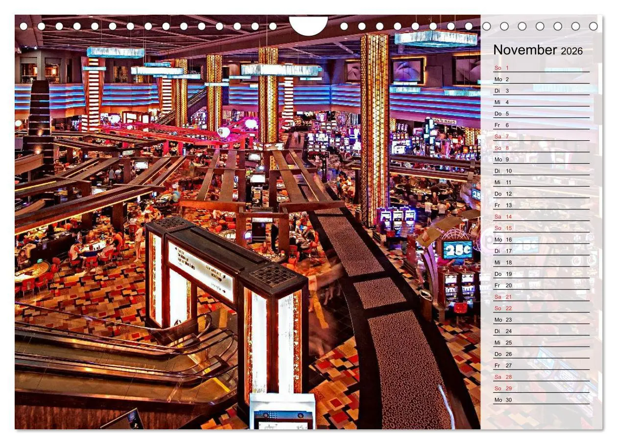 Bild: 9783457989531 | Las Vegas - Die bunte Welt der Casinos (Wandkalender 2026 DIN A4...