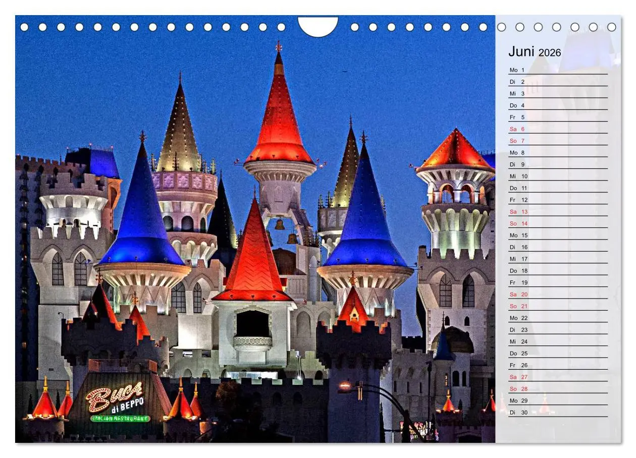 Bild: 9783457989531 | Las Vegas - Die bunte Welt der Casinos (Wandkalender 2026 DIN A4...