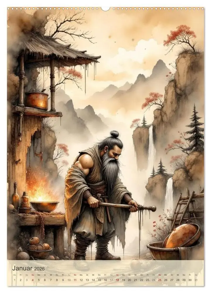 Bild: 9783516699531 | Das Schwert des Himmels - Der Kalender (hochwertiger Premium...