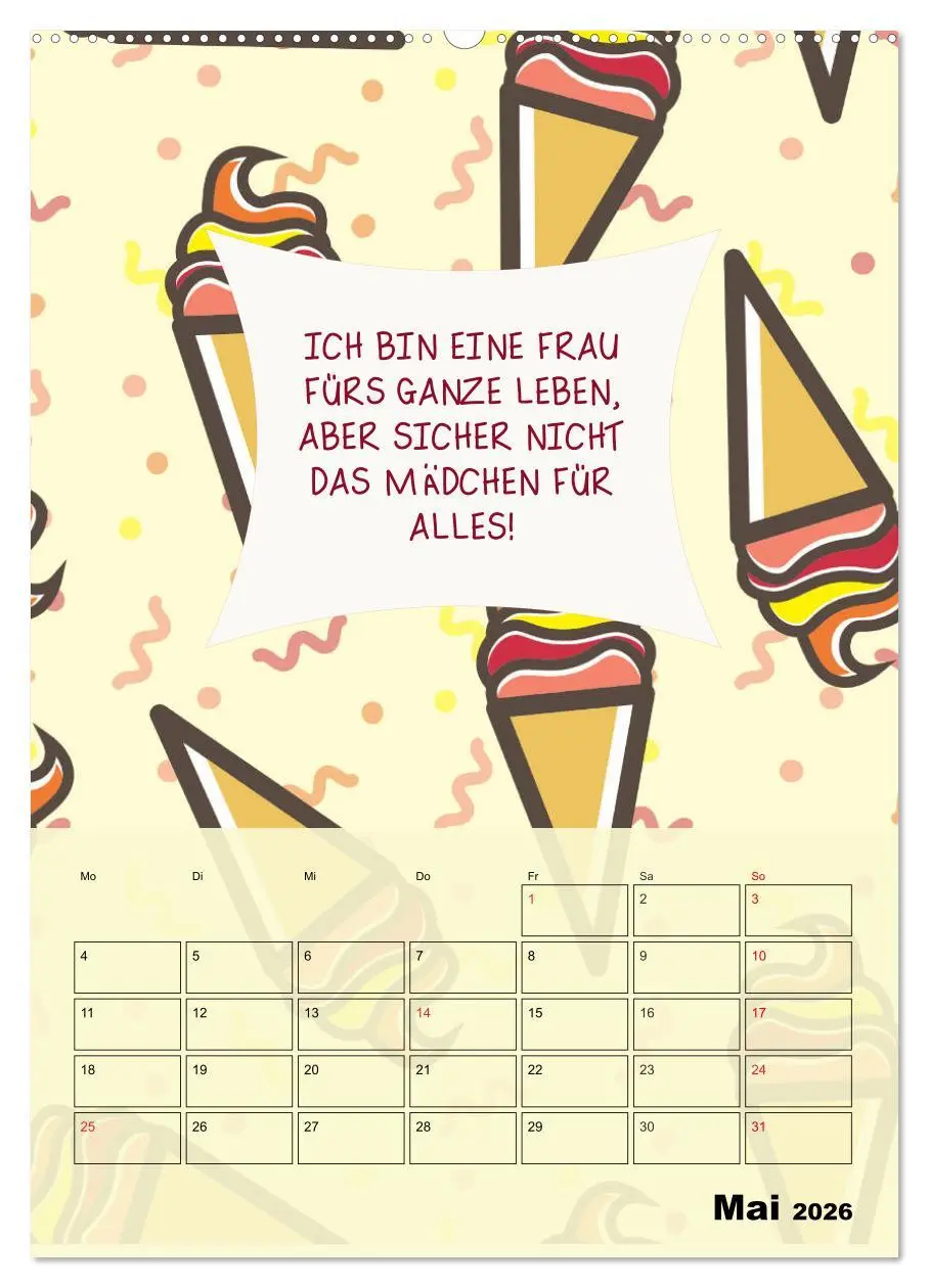 Bild: 9783516379631 | Königin über alles! Typokalender für starke Frauen (Wandkalender...