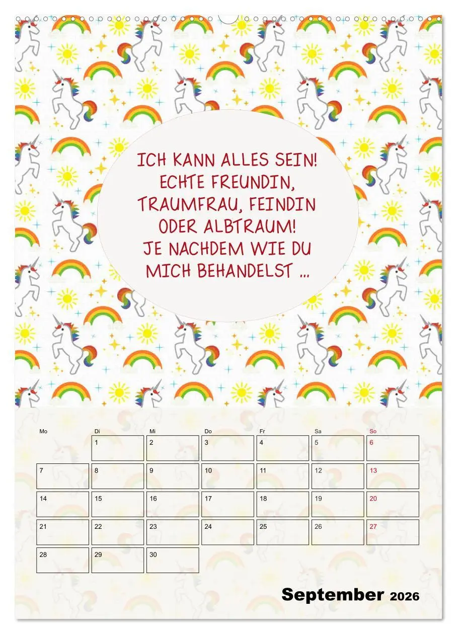Bild: 9783516379631 | Königin über alles! Typokalender für starke Frauen (Wandkalender...
