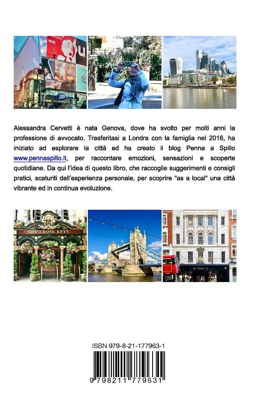 Rückseite: 9798211779631 | Alessandra in London | Appunti per scoprire la città | Cervetti | Buch