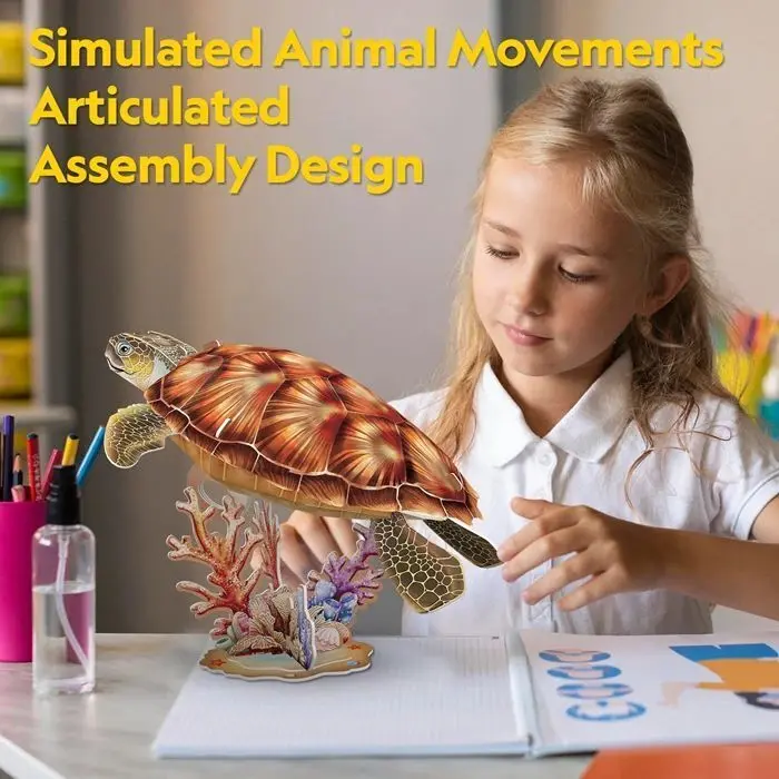 Bild: 7640409429731 | CUBICFUN - 3D Puzzle Meeresschildkröte 31 Teile | Spiel | 661080