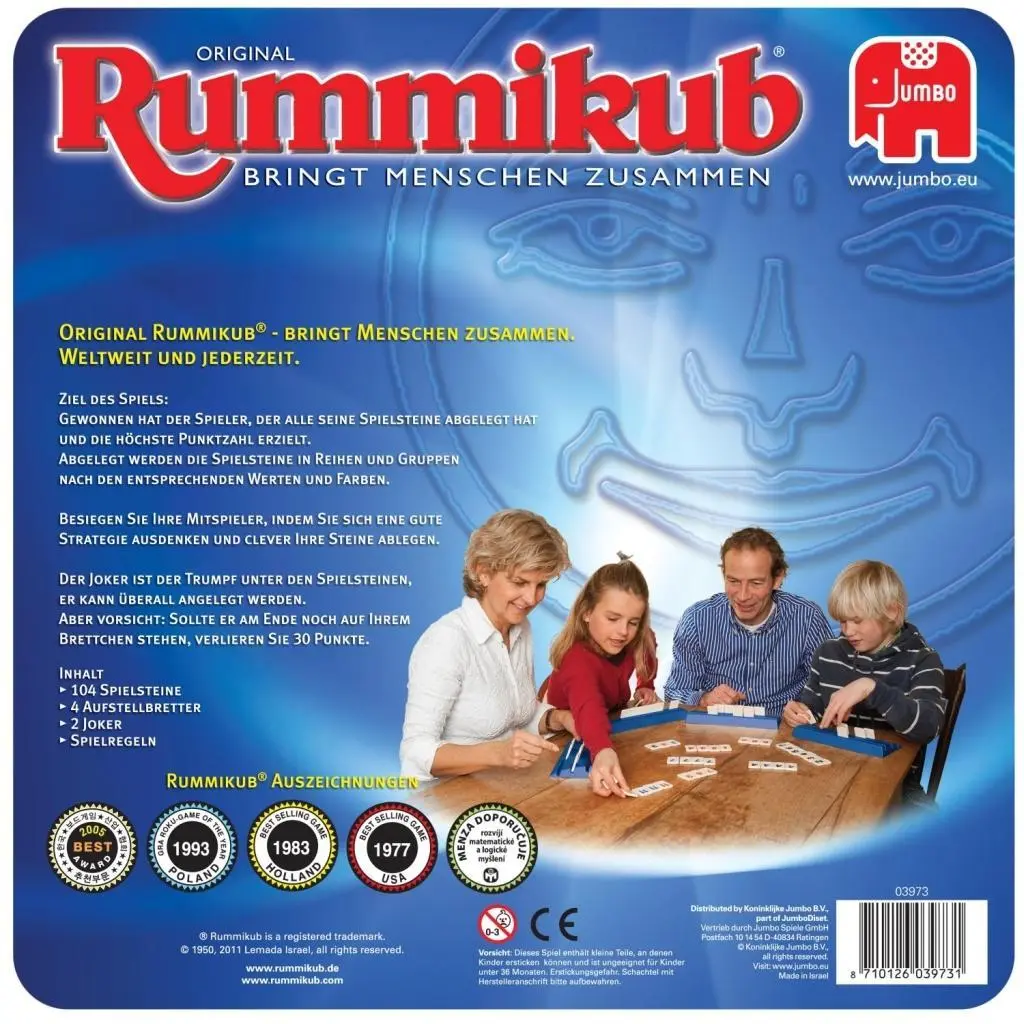 Bild: 8710126039731 | Original Rummikub in Metalldose | E. Hertzano | Spiel | Brettspiel