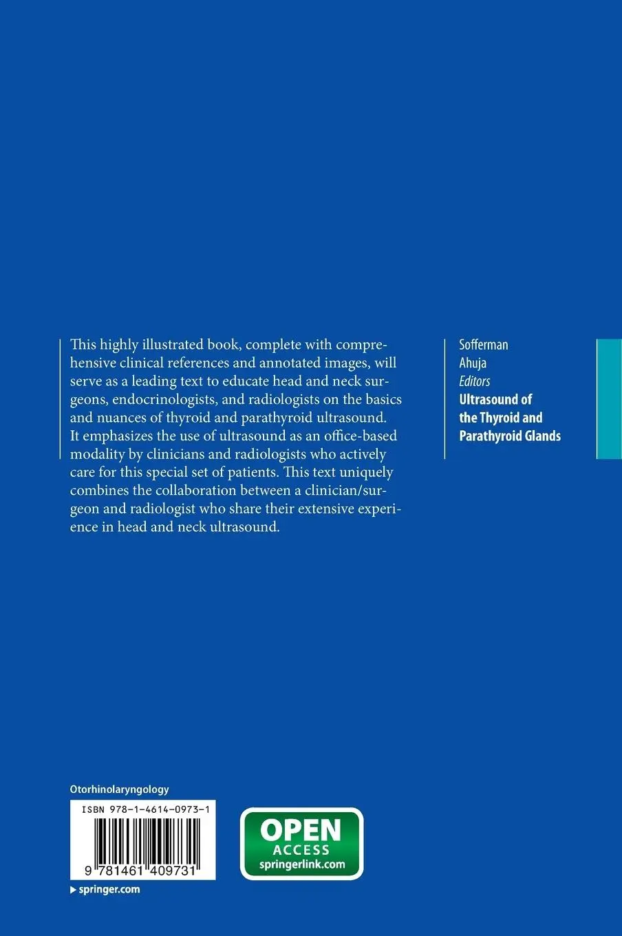 Rückseite: 9781461409731 | Ultrasound of the Thyroid and Parathyroid Glands | Ahuja (u. a.) | xii
