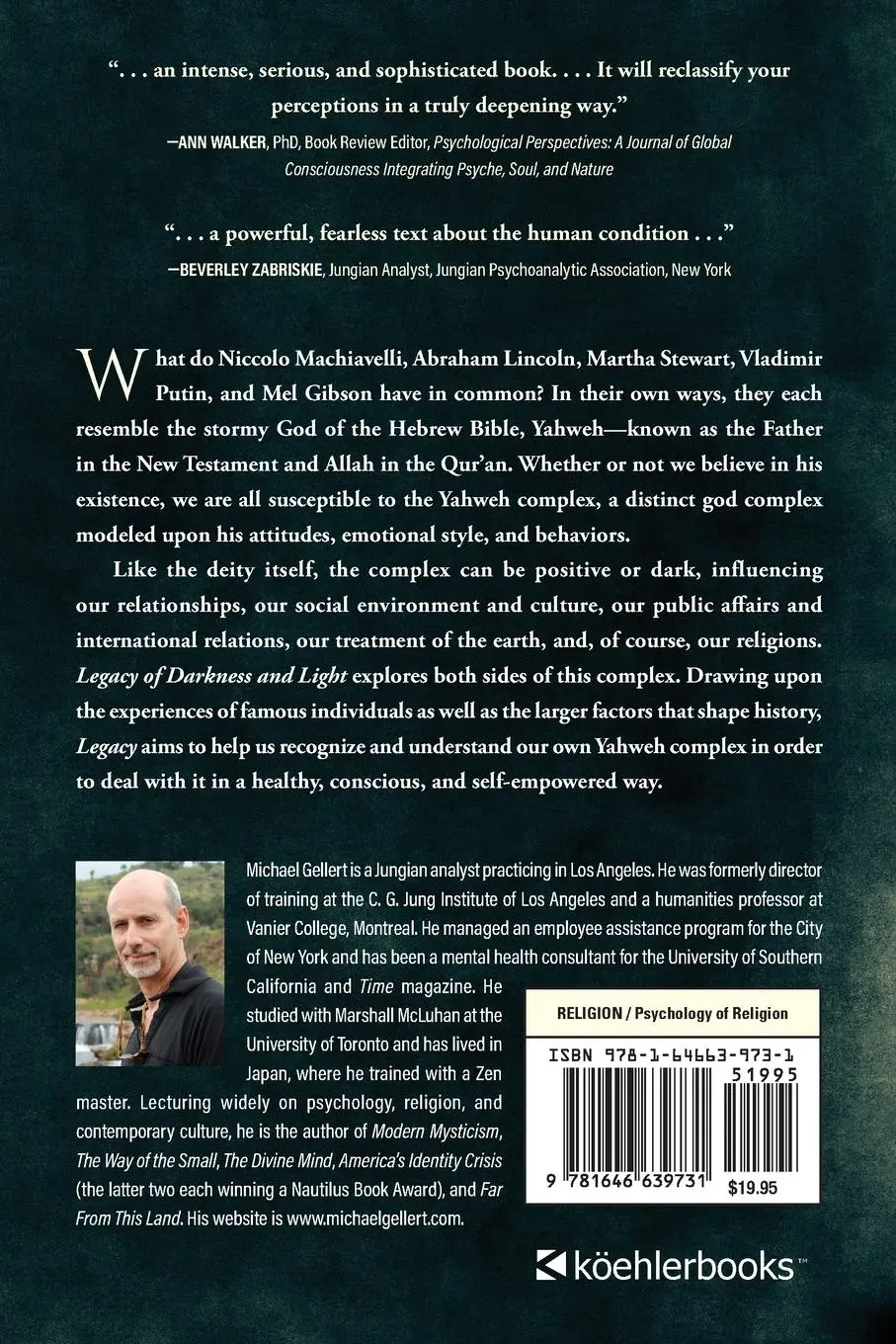 Rückseite: 9781646639731 | Legacy of Darkness and Light | Michael Gellert | Taschenbuch | 2023