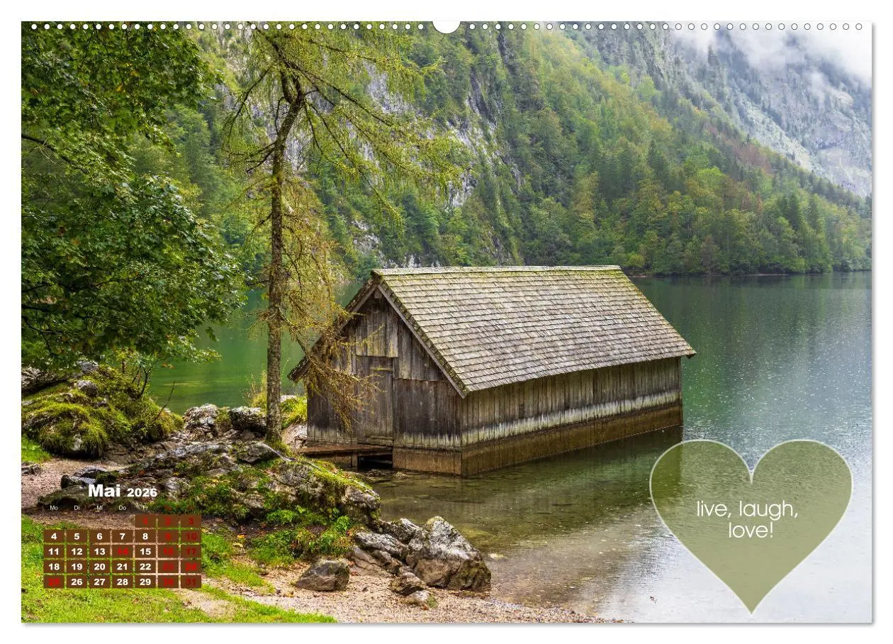 Bild: 9783457589731 | Berge und Seen, mit Zitaten - nur für Dich by VogtArt (Wandkalender...