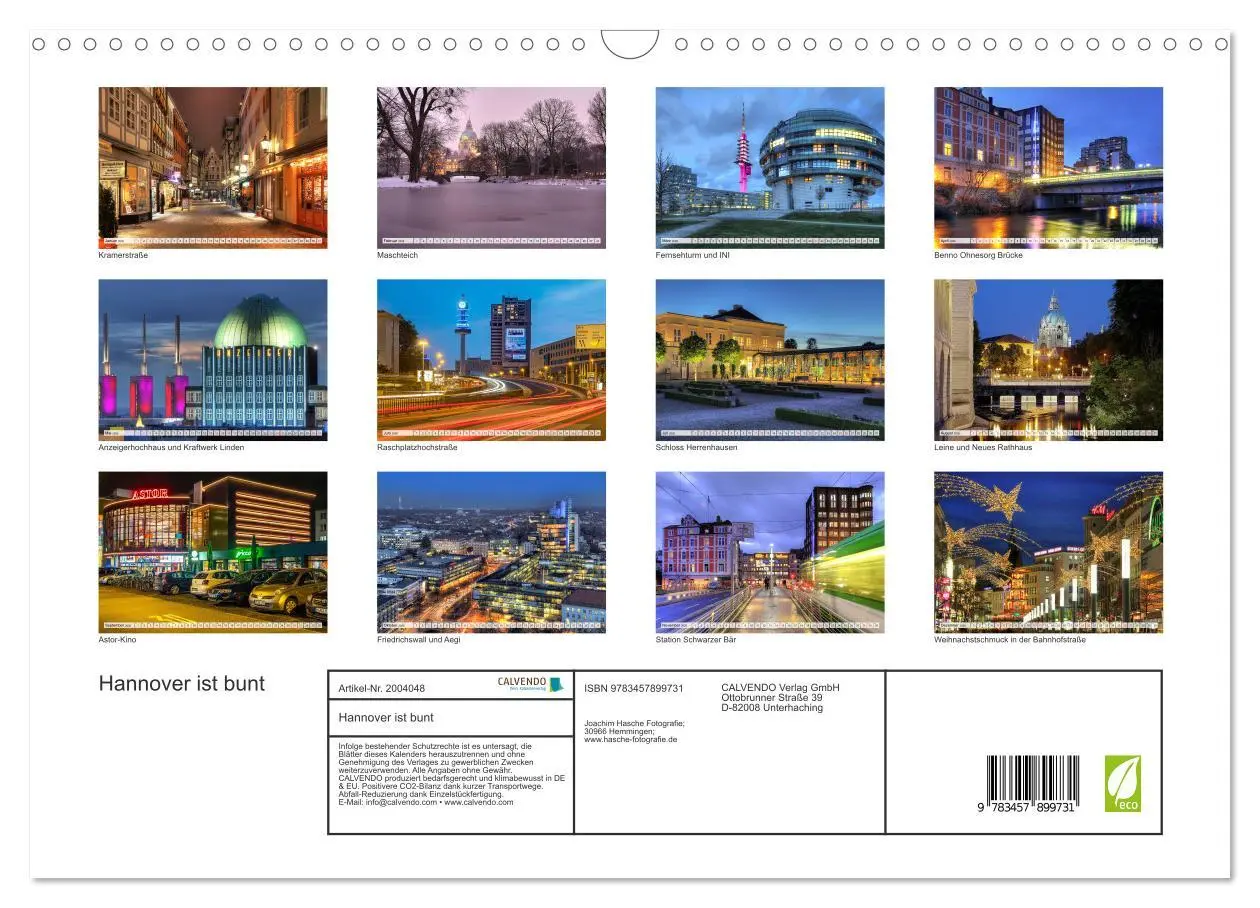Bild: 9783457899731 | Hannover ist bunt (Wandkalender 2026 DIN A3 quer), CALVENDO...