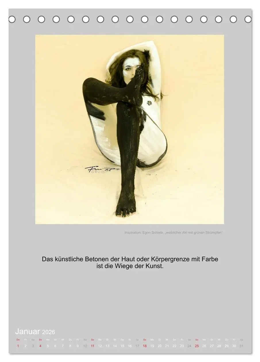 Bild: 9783516439731 | EROTISCHE BODYPAINTING ZITATE - HOMMAGE AN KLIMT, SCHIELE UND...