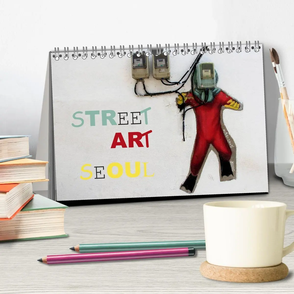 Bild: 9783594109731 | Street Art Seoul (Tischkalender 2027 DIN A5 quer), CALVENDO...