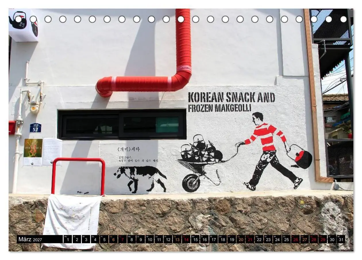 Bild: 9783594109731 | Street Art Seoul (Tischkalender 2027 DIN A5 quer), CALVENDO...