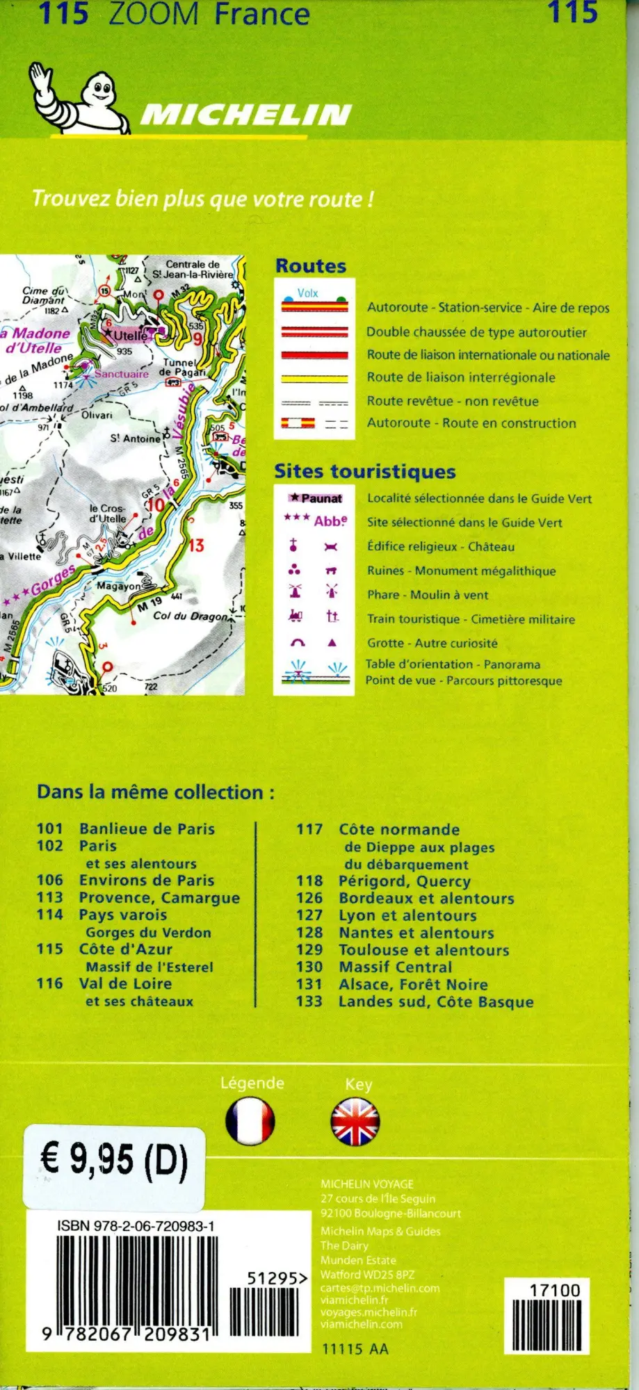 Bild: 9782067209831 | French Riviera, Esterel - Zoom Map 115 | Map | Michelin | (Land-)Karte