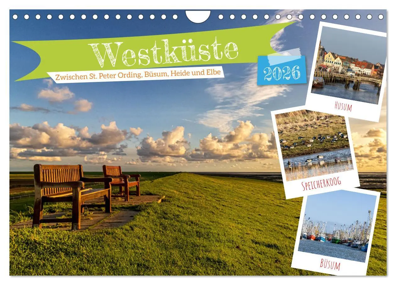 Cover: 9783457339831 | Westküste - Zwischen St. Peter Ording, Büsum und Elbe (Wandkalender...