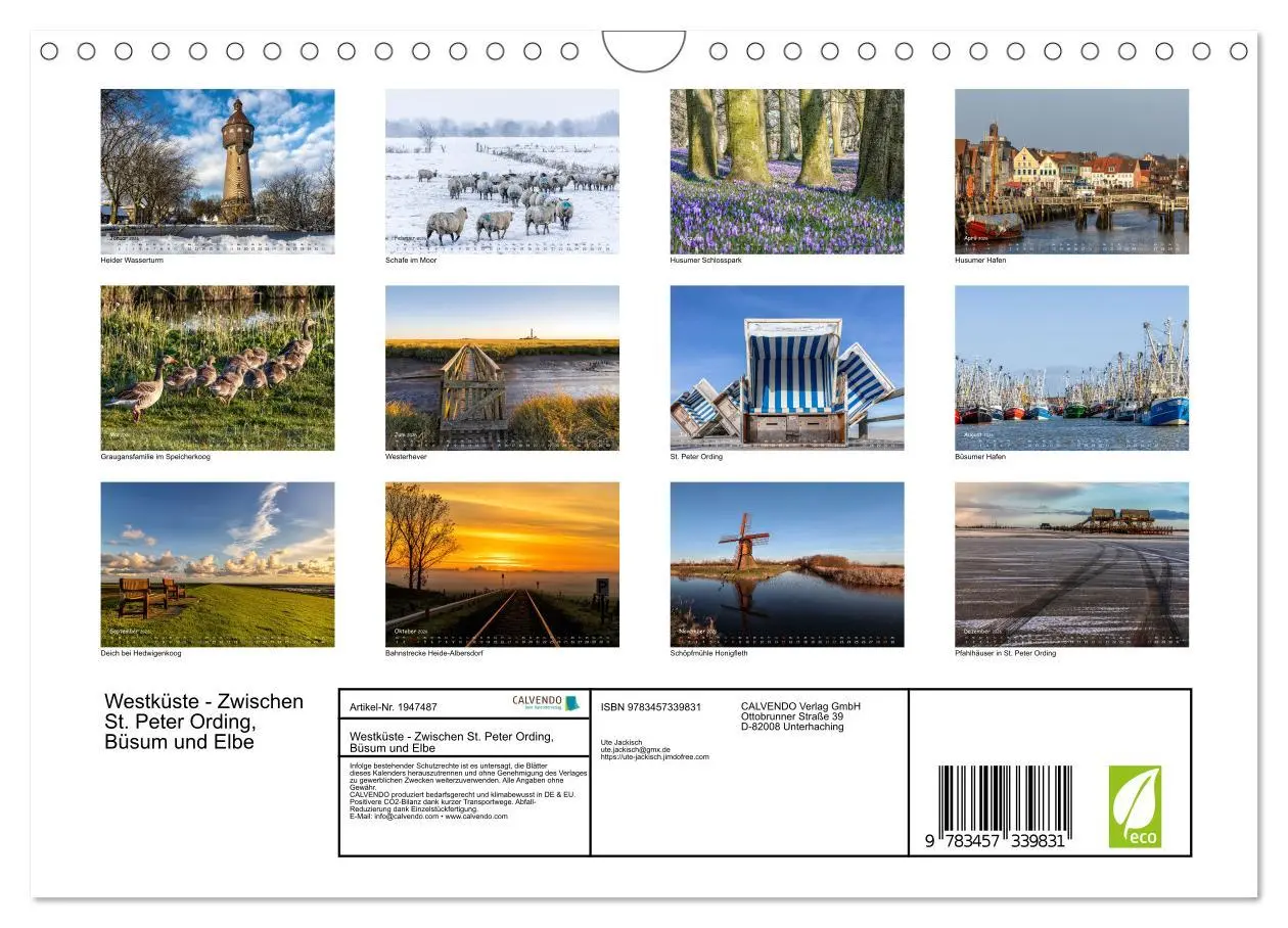 Bild: 9783457339831 | Westküste - Zwischen St. Peter Ording, Büsum und Elbe (Wandkalender...