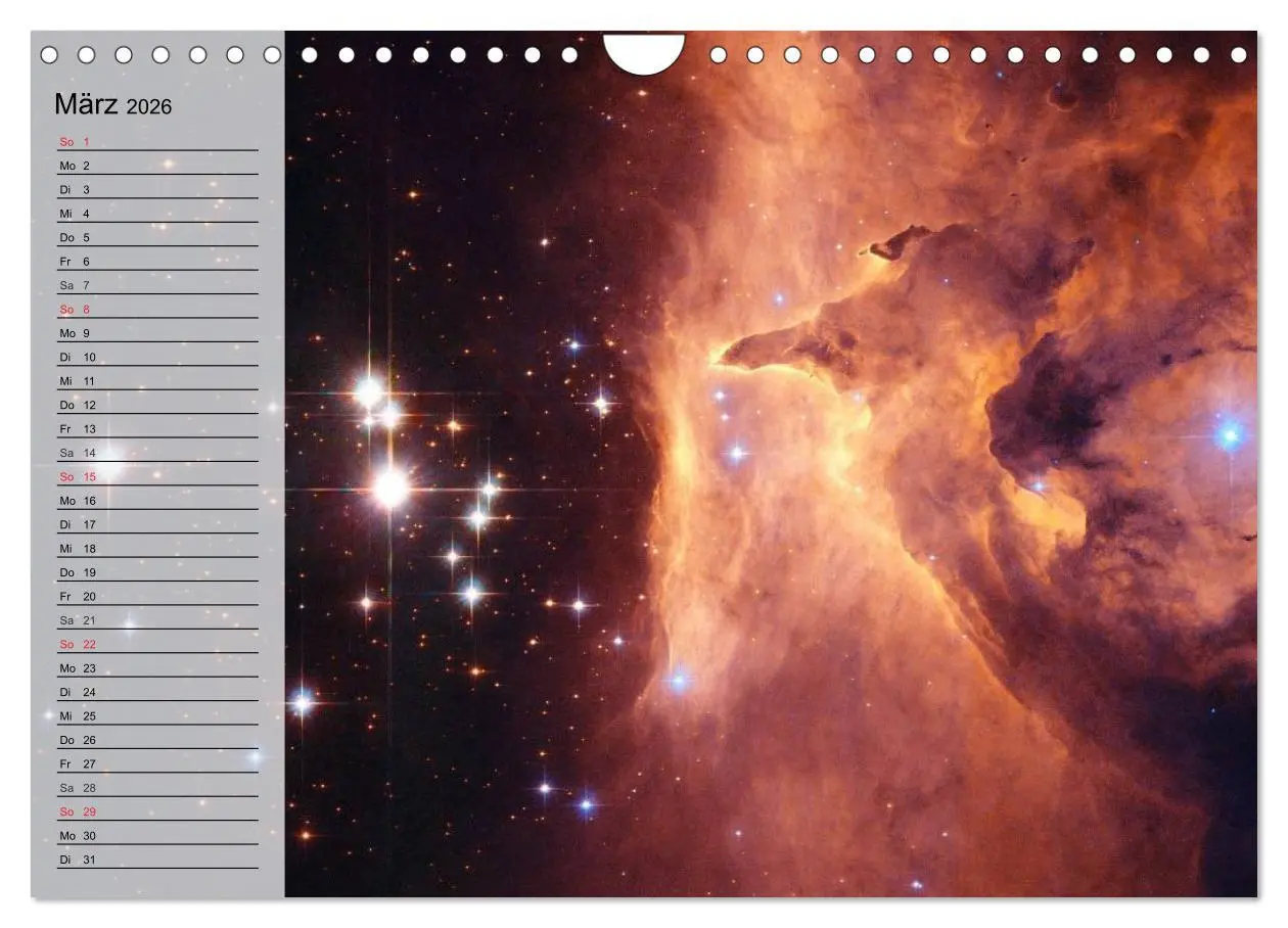 Bild: 9783457959831 | Der Weltraum. Spektakuläre Gasnebel und Galaxien (Wandkalender 2026...