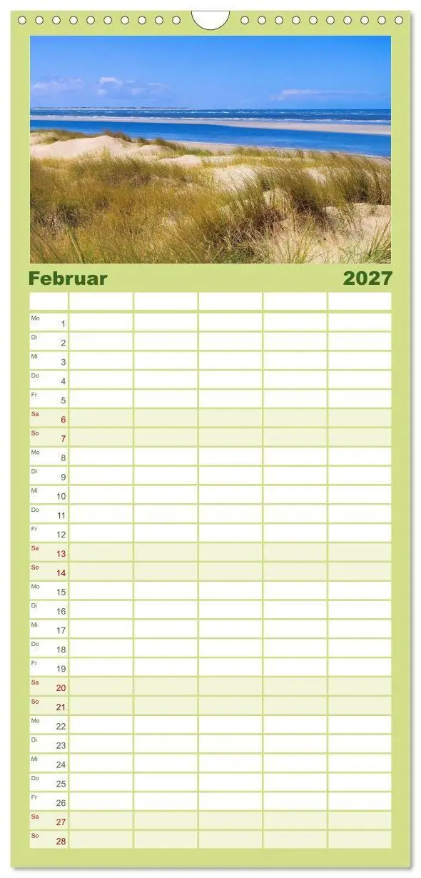 Bild: 9783594339831 | Familienplaner 2027 - Langeoog - Schönste Insel Ostfrieslands mit 5...