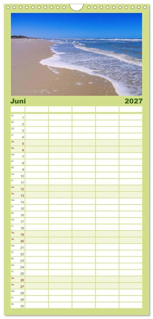 Bild: 9783594339831 | Familienplaner 2027 - Langeoog - Schönste Insel Ostfrieslands mit 5...