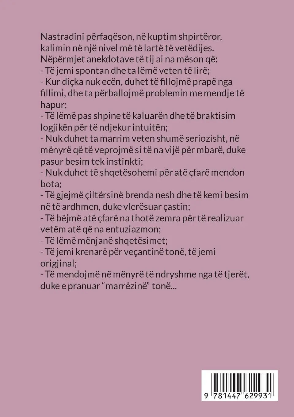Rückseite: 9781447629931 | Nastradini | Jeta dhe aventurat | Gino Luka | Taschenbuch | Albanisch