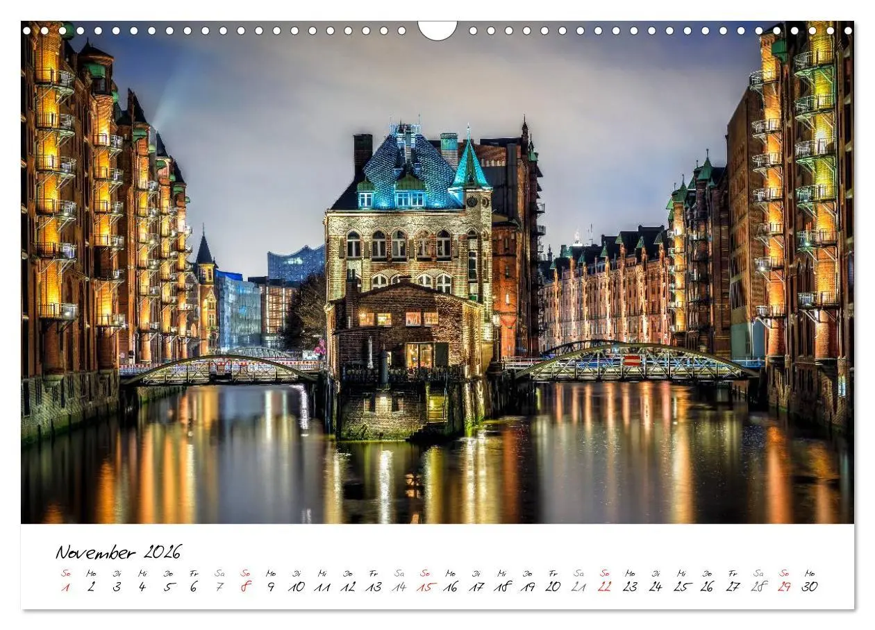 Bild: 9783516039931 | Mit Hamburg durchs Jahr 2026 (Wandkalender 2026 DIN A3 quer),...