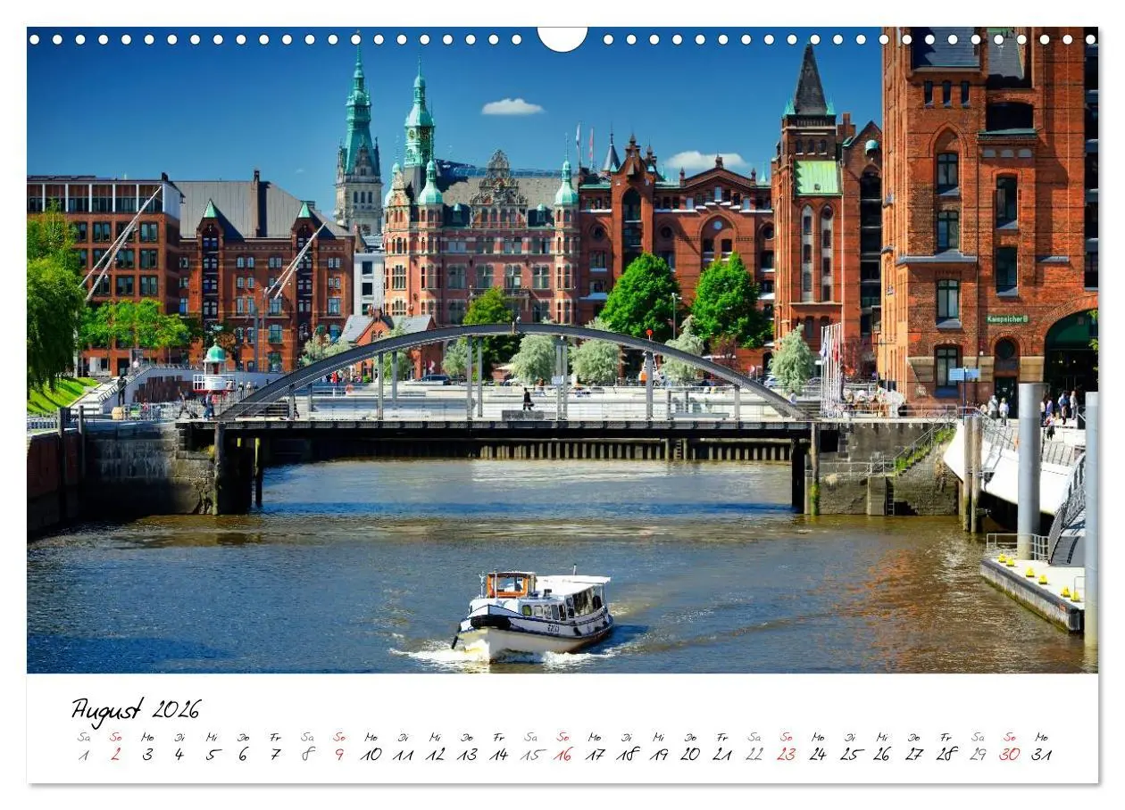 Bild: 9783516039931 | Mit Hamburg durchs Jahr 2026 (Wandkalender 2026 DIN A3 quer),...