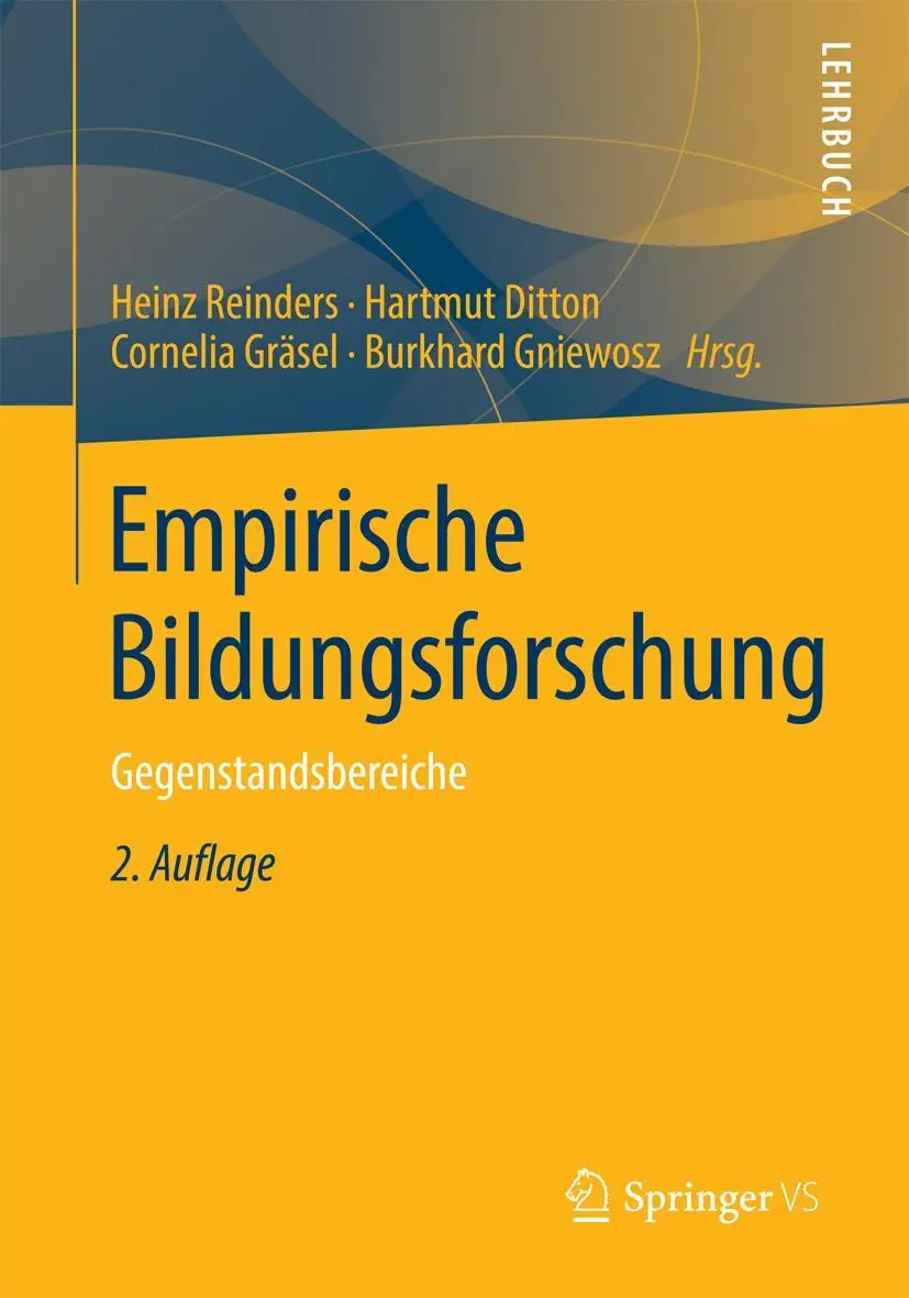 Cover: 9783531199931 | Empirische Bildungsforschung | Gegenstandsbereiche | Reinders (u. a.)