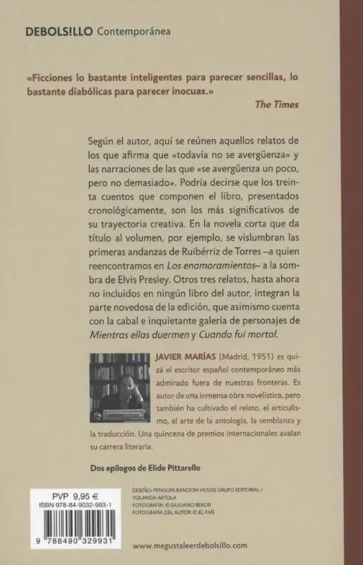 Rückseite: 9788490329931 | Mala índole | Javier Marías | Taschenbuch | 426 S. | Spanisch | 2014