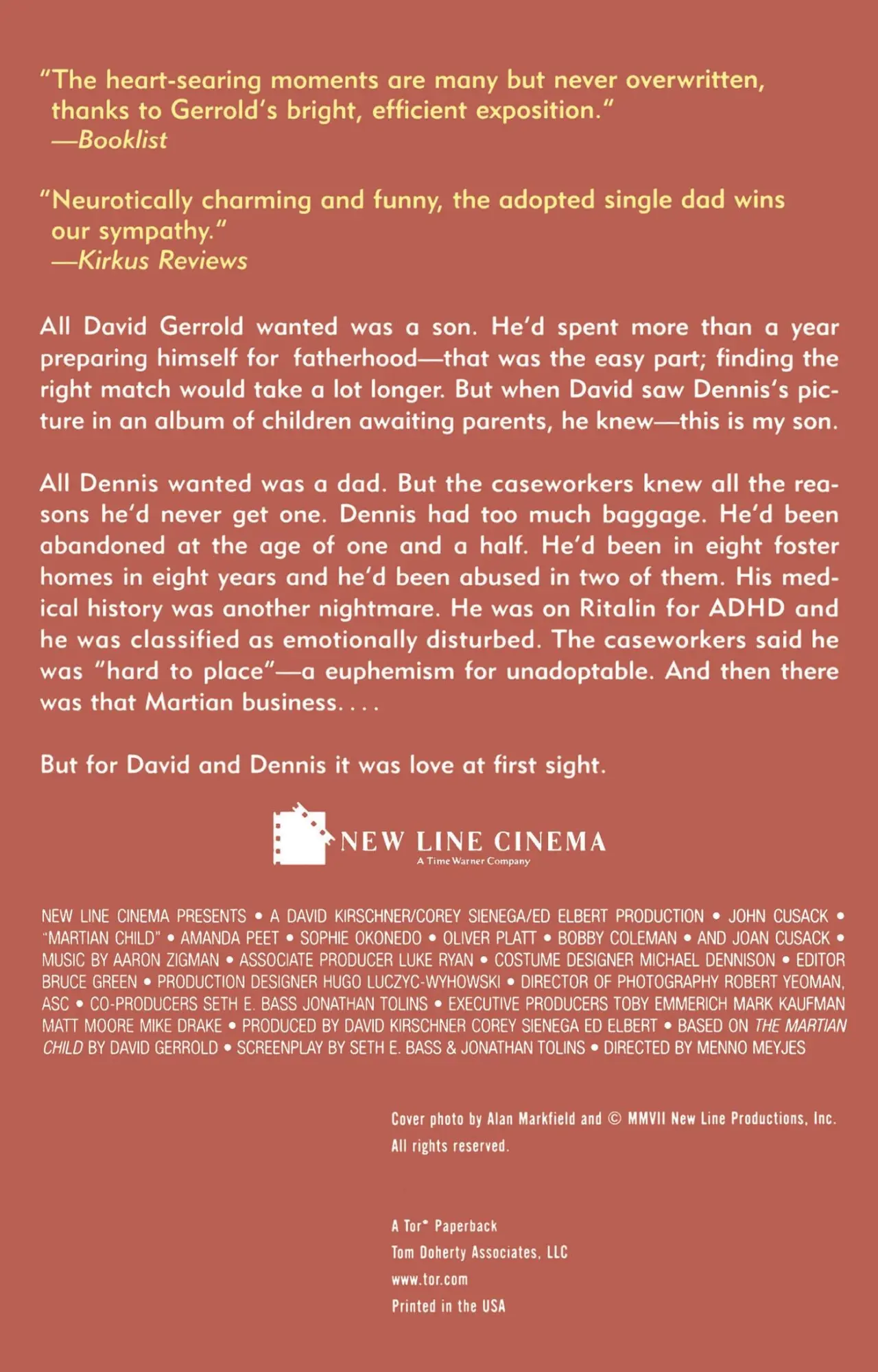 Rückseite: 9780765320032 | The Martian Child | David Gerrold | Taschenbuch | Englisch | 2007