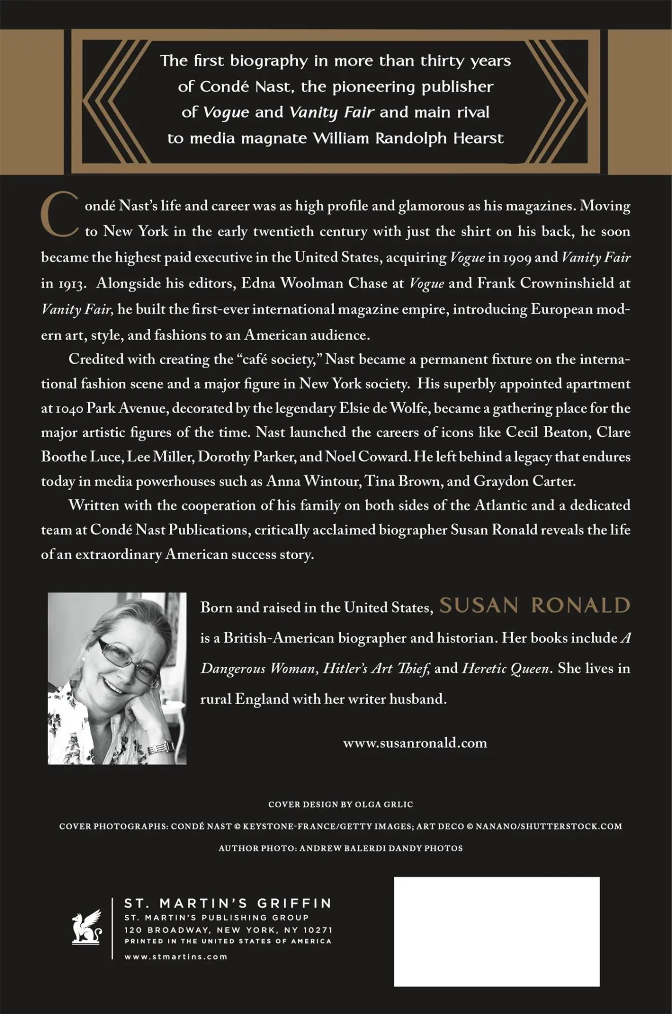 Rückseite: 9781250180032 | Condé Nast | Susan Ronald | Taschenbuch | Kartoniert / Broschiert