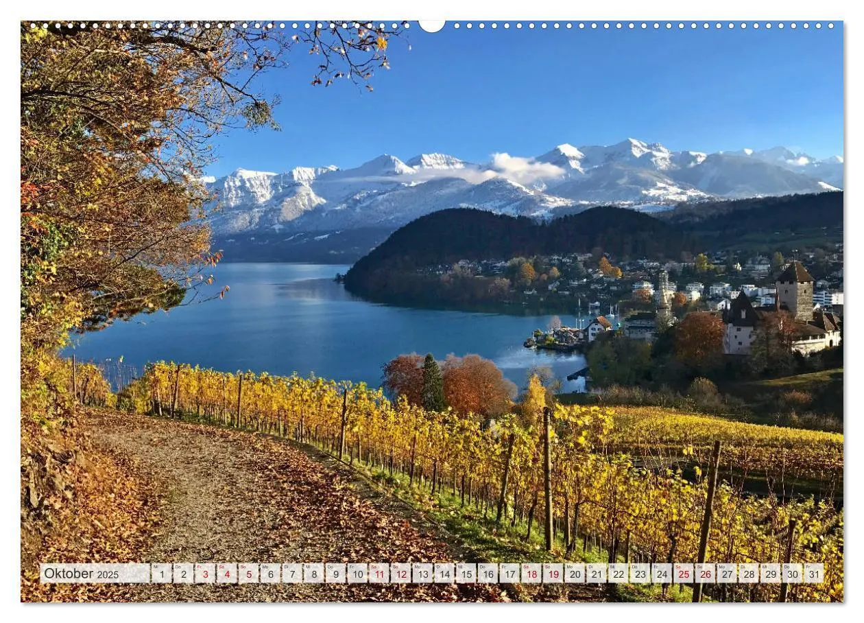 Bild: 9783435350032 | Bergblicke der Schweiz (Wandkalender 2025 DIN A2 quer), CALVENDO...