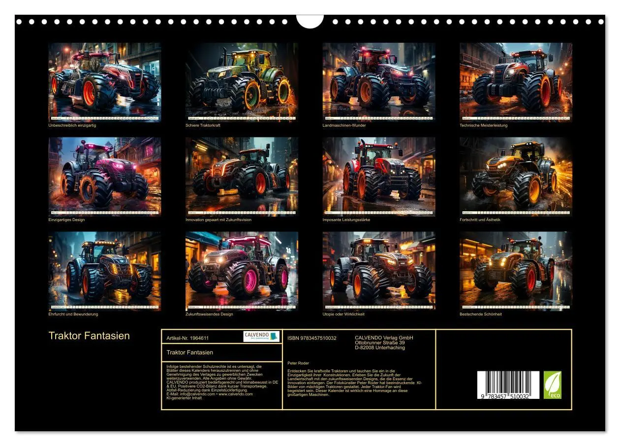 Bild: 9783457510032 | Traktor Fantasien (Wandkalender 2026 DIN A3 quer), CALVENDO...