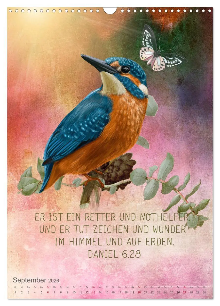 Bild: 9783516390032 | Bibelworte für Vogelfreunde (Wandkalender 2026 DIN A3 hoch),...