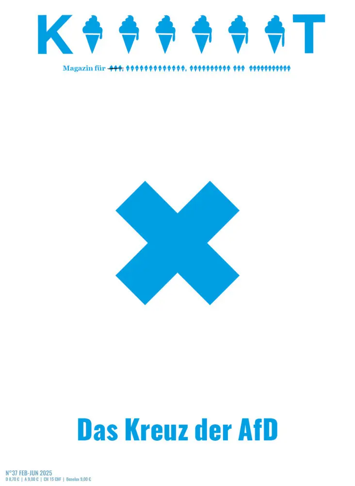 Cover: 9783689720032 | KATAPULT Magazin Ausgabe 37 | Das Kreuz der AfD | Katapult | Broschüre