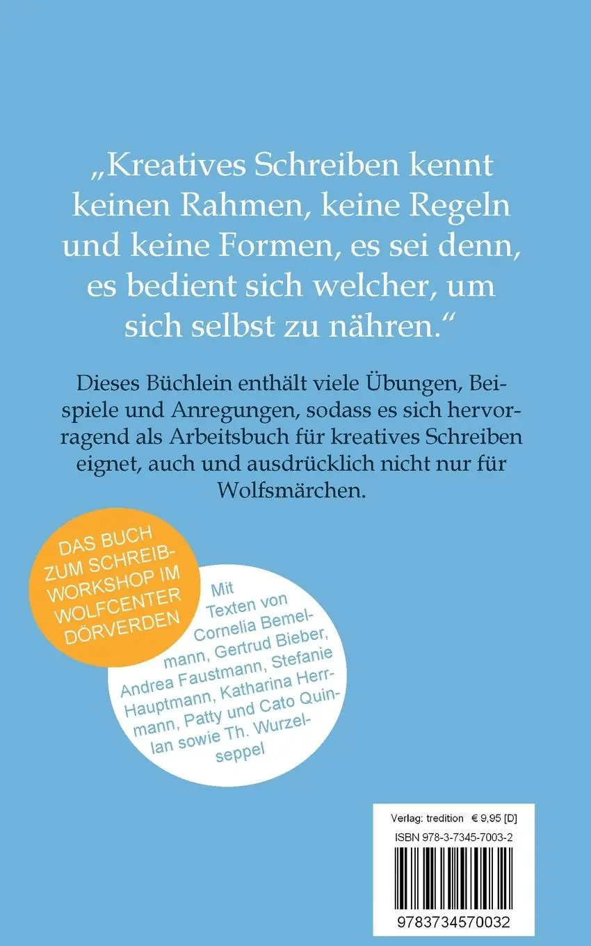 Rückseite: 9783734570032 | Kreatives Schreiben | Sag mal, wie schreibe ich ein Wolfsmärchen?